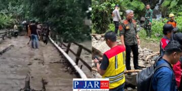 Hujan, Pemukiman Warga Terendam dan 1 Jembatan Putus di Pinrang