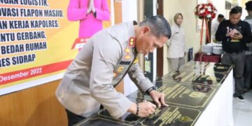 Polres Sidrap Tutup Akhir Tahun dengan Syukuran, Doa Bersama hingga Penandatanganan Prasasti