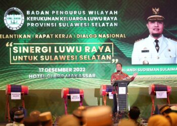 Pelantikan KKLR, Gubernur Andi Sudirman Tegaskan Komitmen Bangun Luwu Raya
