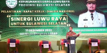 Pelantikan KKLR, Gubernur Andi Sudirman Tegaskan Komitmen Bangun Luwu Raya