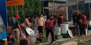 Tagana Kabupaten Pinrang Buka Posko Dapur Umum untuk Warga Terdampak Bencana