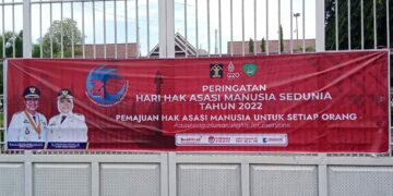 Sinergi Pemajuan HAM, Pemda se-Sulsel Kompak Bentangkan Spanduk Peringatan Hari HAM ke-74