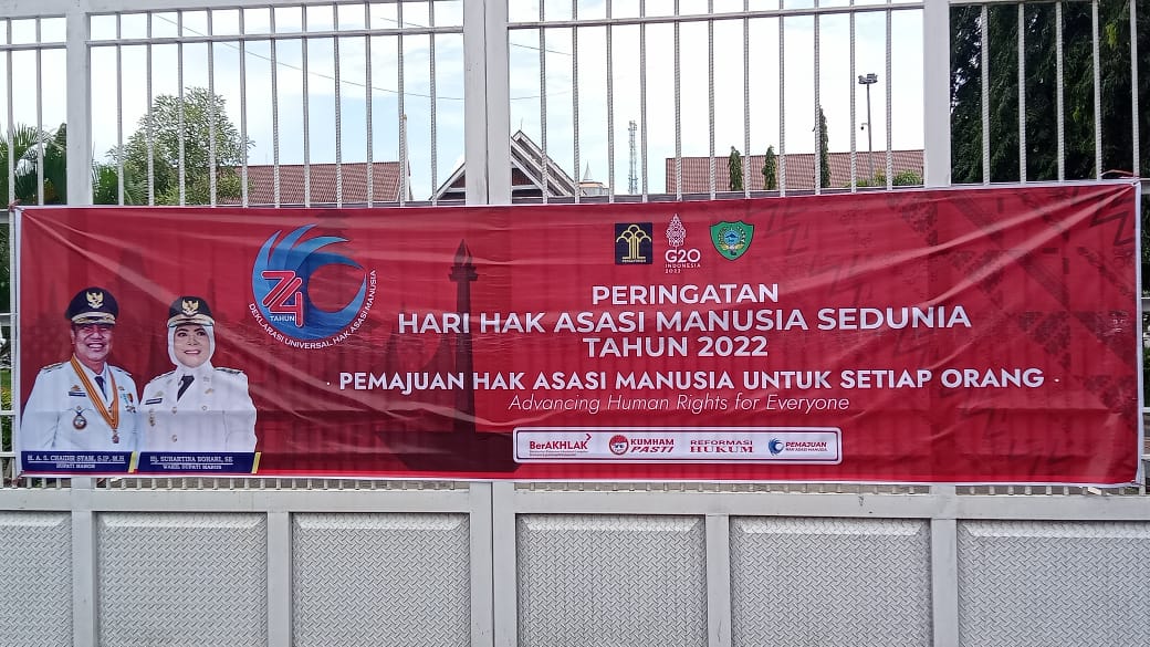 Sinergi Pemajuan HAM, Pemda Se-Sulsel Kompak Bentangkan Spanduk ...