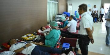 Aksi Sosial, PDAM Makassar Kumpulkan 94 Kantong Darah