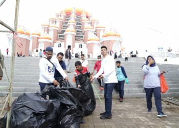 Budayakan Cinta Kebersihan, ASN/Non-ASN Pemprov Kerja Bakti di Lingkungan CPI