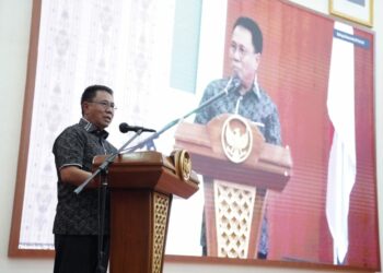Pj Sekprov Sulsel Hadiri Pelantikan dan Raker Pengurus Wilayah Kerukunan Keluarga Pinrang