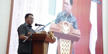 Pj Sekprov Sulsel Hadiri Pelantikan dan Raker Pengurus Wilayah Kerukunan Keluarga Pinrang