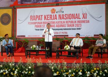 Jadi Narasumber di Rakernas PMKRI di Toraja, Taufan Pawe Sampaikan Pesan Presiden Jokowi