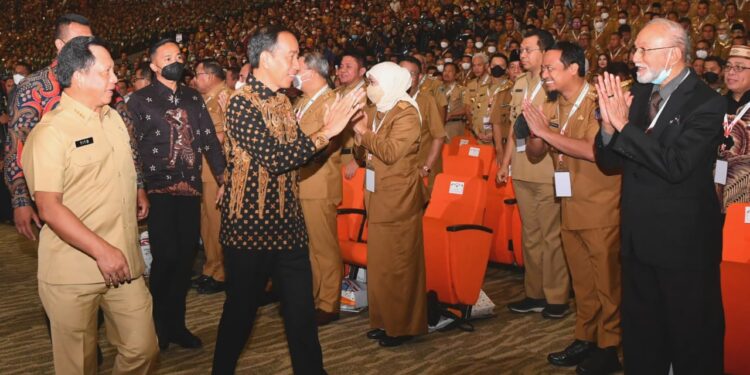 Rakornas dibuka oleh Presiden RI, Bapak Joko Widodo.