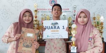 Keren, Siswa SMP Bosowa School Makassar Juara 1 Lomba Esai se-Sulselbar