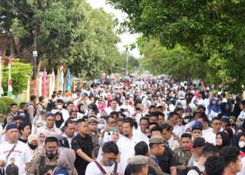 Gubernur Andi Sudirman Jalan Anti Mager Bersama 50 Ribu Warga Takalar