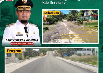 Jalan dan Jembatan Rusak pada Ruas Kabere di Enrekang Segera Rampung