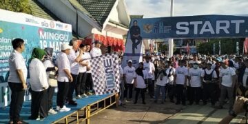 Dilepas Bupati Pinrang, Jalan Sehat BUMN Diikuti Ribuan Peserta