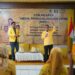 Taufan Pawe memberikan materi di Lokakarya Media Penggalangan Opini (MPO), di Aula Kantor DPD II Golkar Barru, Ahad (15/1/2023)