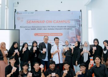 Institut Teknologi Bacharuddin Jusuf Habibie (ITH) menggelar Seminar On Campus di Aula Kampus I ITH, Kota Parepare, Sabtu (11/3/2023)