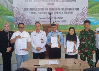 Terpenuhinya Dokumen Adminduk, Pemkot Parepare dan KPU Teken MoU Lapas Kelas II A