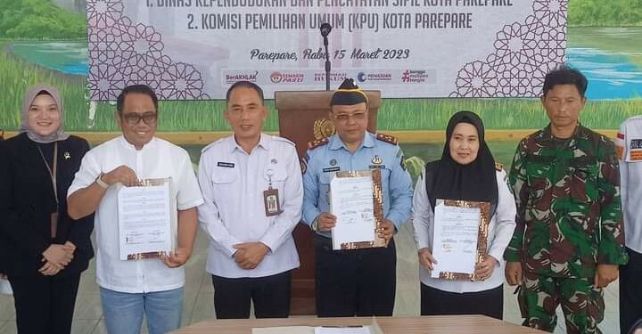 Lembaga Pemasyarakatan (Lapas) Kelas IIA Parepare melakukan kerja sama dengan Dinas Kependudukan dan Pencatatan Sipil Kota Parepare dan Komisi Pemilihan Umum (KPU) Parepare