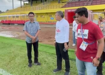 Taufan Pawe Tinjau Kesiapan Stadion GBH Gelar Pertandingan BRI Liga 1