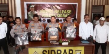 Dalam Waktu 6 Hari Polres Sidrap Tetapkan 24 Tersangka, Satu Kasus Dijerat PERDA