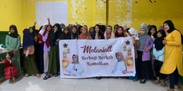 Melani, Pedangdut Jebolan Lida Kembali Berbagi Bersama Anak Panti