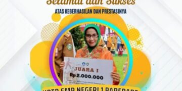 Hardiknas, SMPN 1 Parepare Panen Prestasi, Kepsek : Semua ini Berkat Kekompakan