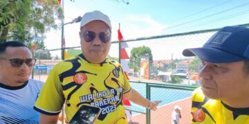 Baru Rampung, Lapangan Tenis PAM Tirta Karajae Jadi Venue Turnamen Beregu Putra Kejuaraan Wali Kota Cup 2023