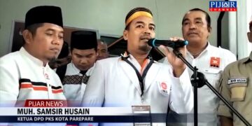Konferensi Pers Muh. Samsir Husain Ketua DPD PKS Parepare di KPU