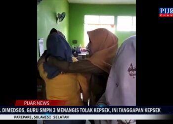 Viral di Medsos, Guru SMPN 3 Parepare Menangis Tolak Kepsek, Ini Tanggapan Kepsek