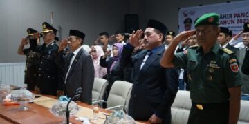 Pemkab dan Forkopimda Sidrap Ikuti Upacara Virtual Hari Lahir Pancasila Tingkat Nasional