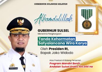 Ini Penyebab Andi Sudirman Diganjar Penghargaan dari Presiden RI