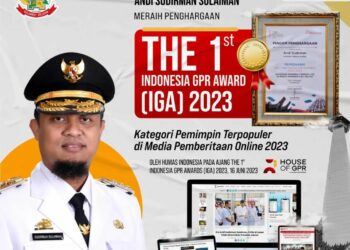 Populer dan Berkinerja Nyata, Andi Sudirman Raih Penghargaan dari Humas Indonesia