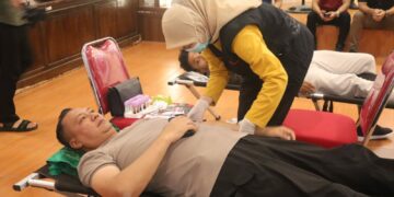 HUT Bhayangkara ke-77 Tahun, Polres Pinrang Gelar Bakti Kesehatan Donor Darah