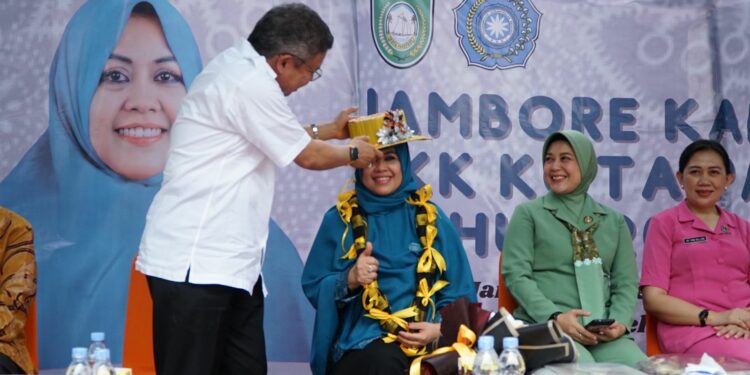 Pembukaan Jambore dihadiri langsung Wali Kota Parepare, Dr HM Taufan Pawe bersama Ketua TP PKK Parepare, Hj Erna Rasyid Taufan di Kebun Raya Jompie, Kota Parepare, Sulsel pada Sabtu (24/6/2023)