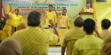 Taufan Pawe Sampaikan Hasil Rakernas Golkar di Barru