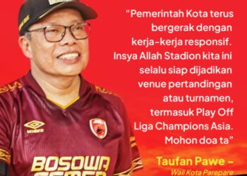 Jelang Play-off LCA dan Liga 1, Stadion GBH Parepare Siap Jadi Tuan Rumah