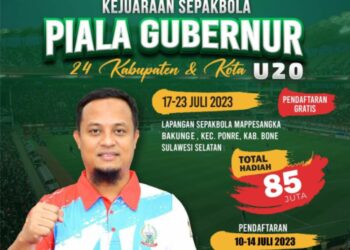 Daftar Gratis, Hadiah Piala Gubernur hingga Rp85 Juta