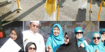 Erna Rasyid Dampingi Wali Kota Parepare Lepas Peserta Pawai 1 Muharram 1445