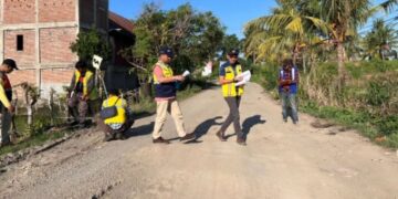 Pemprov Sulsel Mulai Tangani Jalan Rusak di Anabanua Batas Sidrap di Wajo