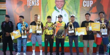 Taufan Pawe Beri Selamat Juara Kejuaraan Tenis Lapangan Wali Kota Cup 2023