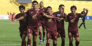 Selebrasi Ramadhan Sananta saat mencetak gol untuk PSM Makassar di Liga 1 2022/2023. Prediksi susunan Pemain PSM Makassar vs Persis Solo nama Ramadhan Sananta akan absen pada pekan 10 Liga 1 2023/2024, hari ini, Senin (28/8/2023).