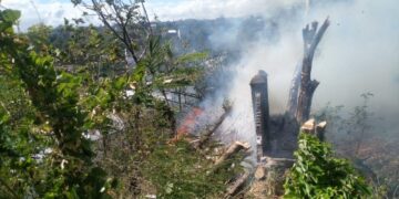 Kebakaran Lahan Sebabkan Sekretariat Ormawa IAIN Parepare Ikut Terbakar