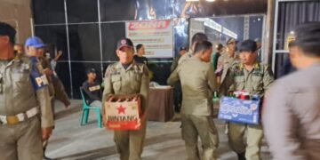 TNI-POLRI dan Satpol PP Pinrang Razia Pekat