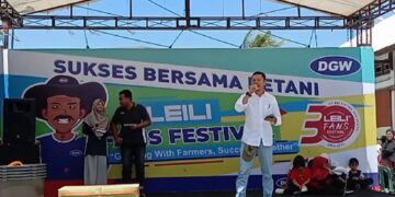 Suasana di atas panggung saat acara DGW.
