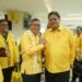 Ketua Golkar Sulsel, Taufan Pawe (TP) bersama Ketua Umum Partai Golkar Airlangga Hartarto