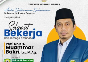Andi Sudirman Beri Ucapan Selamat Pelantikan Rektor UIM Prof KH Muammar Muhammad Bakry