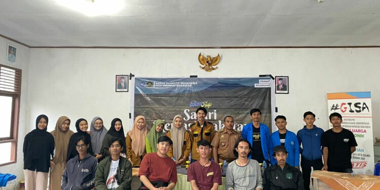 Badan Eksekutif Mahasiswa Fisip Unismuh Makassar menyelenggarakan kegiatan Safari Kemasyarakatan, 25 Juli-1 Agustus 2023 lalu