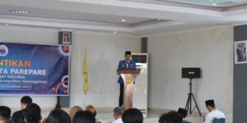 Ketua Bidang Pertahanan dan Keamanan PB PMII Lantik PC PMII Parepare 2023-2024