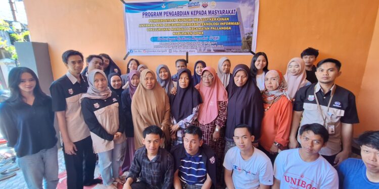 Dosen Universitas Bosowa (Unibos)  melaksanakan  Program Kemandirian Masyarakat (PKM) di Kelurahan Mangalli, Kecamatan Pallangga, Kabupaten Gowa