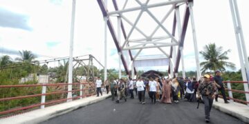Andi Sudirman Resmikan Jembatan Pelengkung Rangka Baja Terpanjang di Sulsel