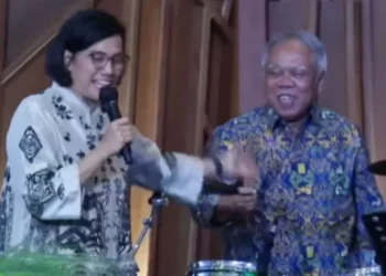 Menkeu Sri Mulyani dan Menteri PUPR Basuki Hadimuljono